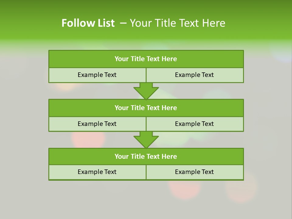 A Blurry Image Of Colorful Lights On A Black Background PowerPoint Template