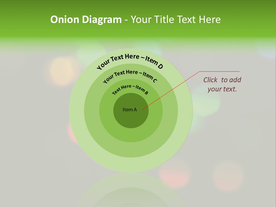 A Blurry Image Of Colorful Lights On A Black Background PowerPoint Template