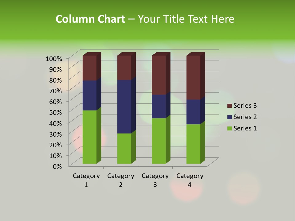 A Blurry Image Of Colorful Lights On A Black Background PowerPoint Template