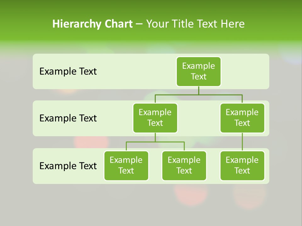 A Blurry Image Of Colorful Lights On A Black Background PowerPoint Template