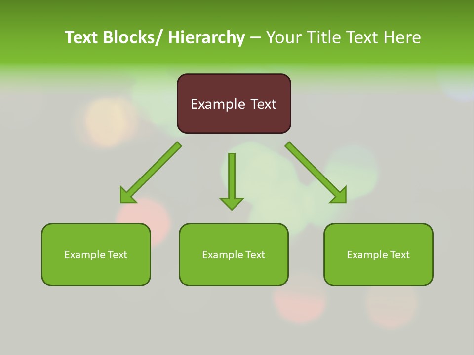A Blurry Image Of Colorful Lights On A Black Background PowerPoint Template