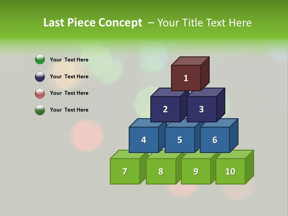 A Blurry Image Of Colorful Lights On A Black Background PowerPoint Template