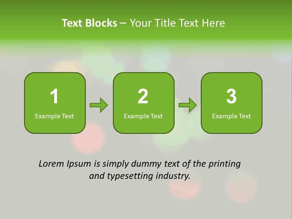 A Blurry Image Of Colorful Lights On A Black Background PowerPoint Template