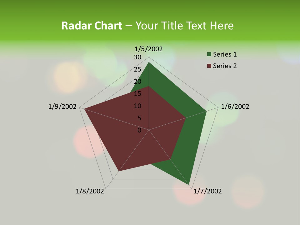A Blurry Image Of Colorful Lights On A Black Background PowerPoint Template