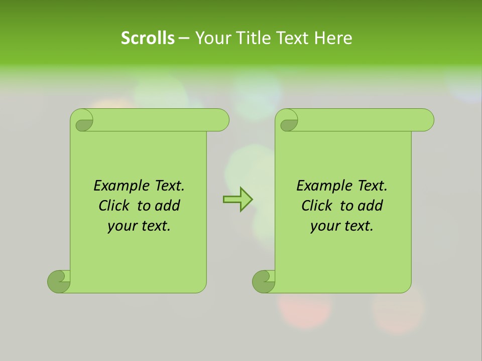 A Blurry Image Of Colorful Lights On A Black Background PowerPoint Template