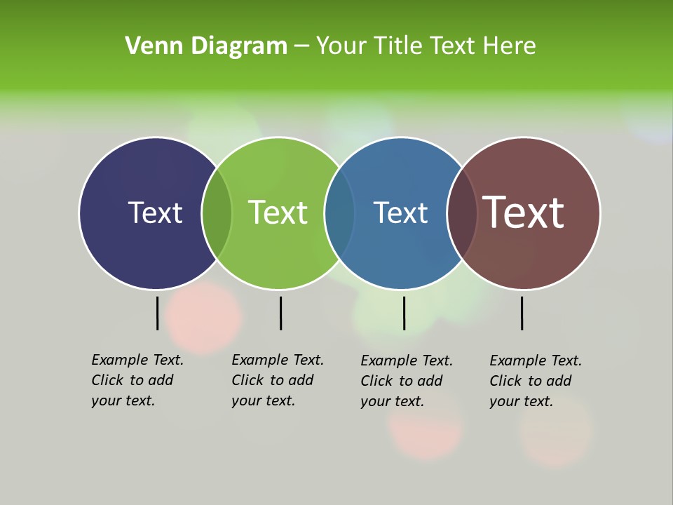 A Blurry Image Of Colorful Lights On A Black Background PowerPoint Template