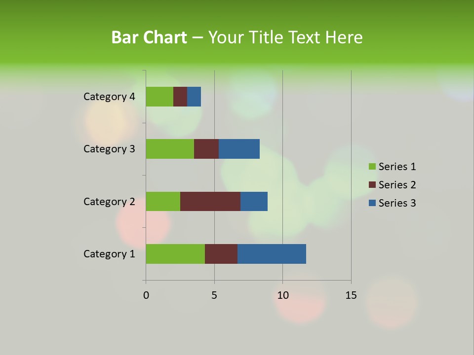 A Blurry Image Of Colorful Lights On A Black Background PowerPoint Template