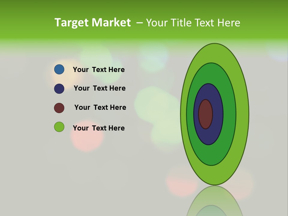 A Blurry Image Of Colorful Lights On A Black Background PowerPoint Template