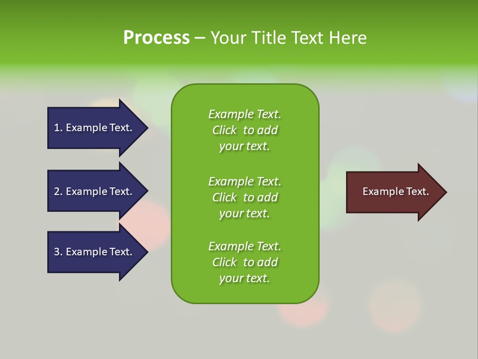 A Blurry Image Of Colorful Lights On A Black Background PowerPoint Template