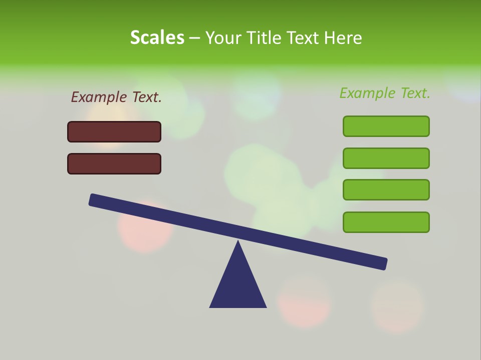 A Blurry Image Of Colorful Lights On A Black Background PowerPoint Template