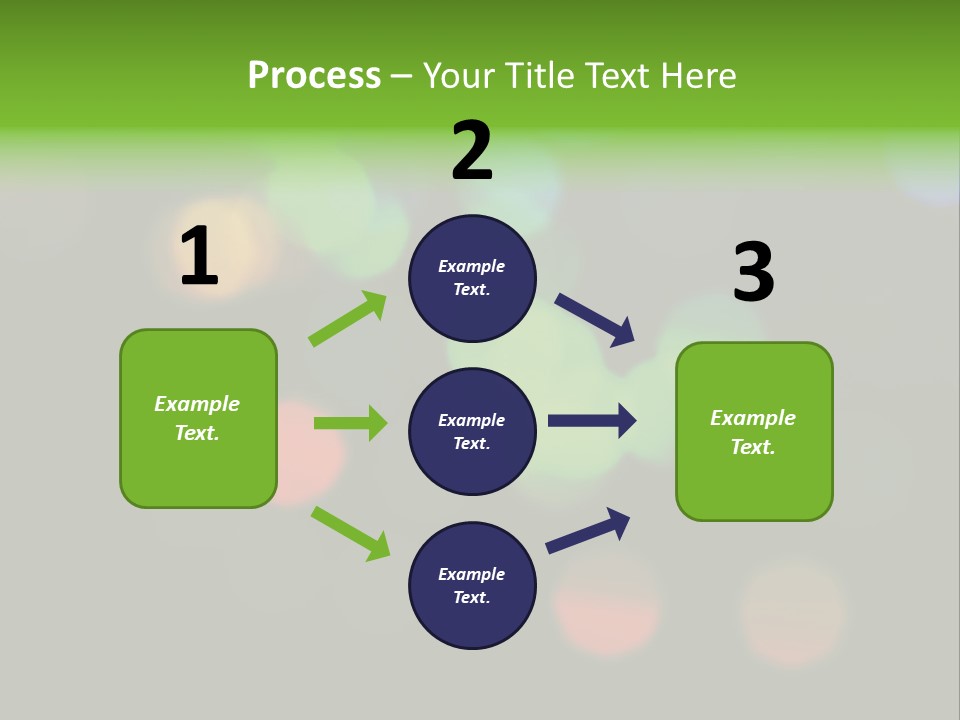 A Blurry Image Of Colorful Lights On A Black Background PowerPoint Template