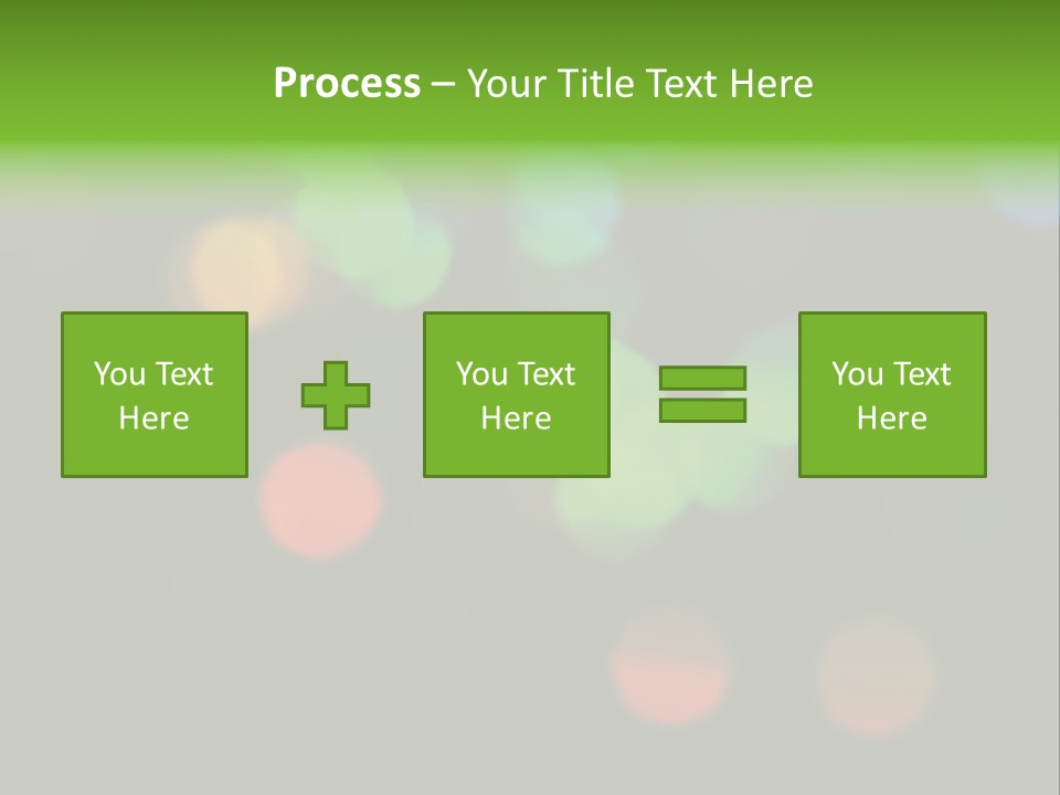 A Blurry Image Of Colorful Lights On A Black Background PowerPoint Template