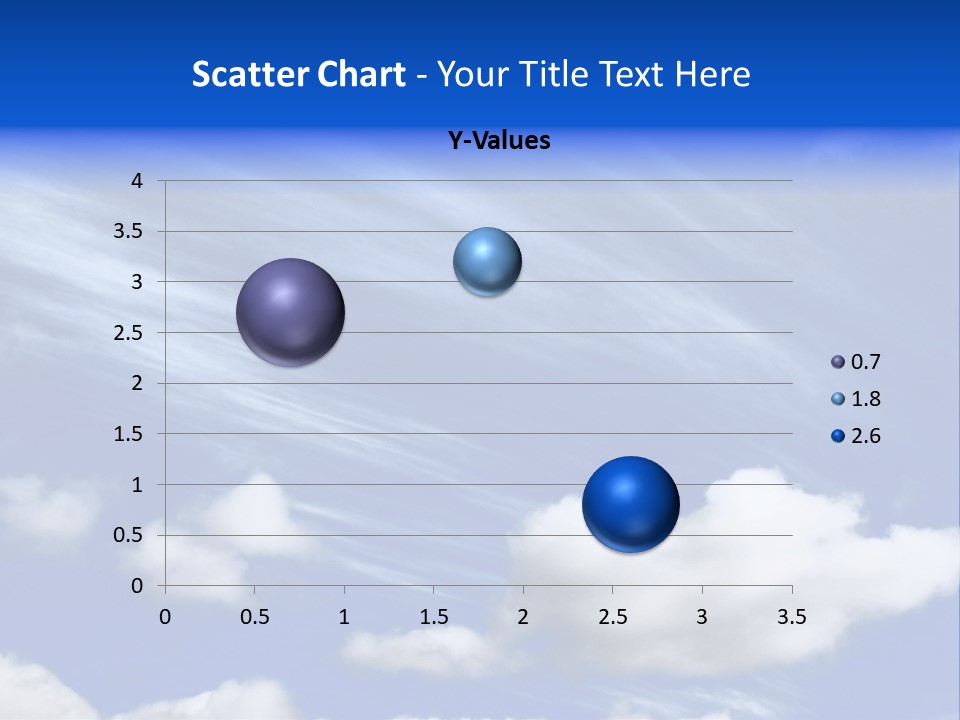 A Blue Sky With Clouds And A Plane In The Sky PowerPoint Template