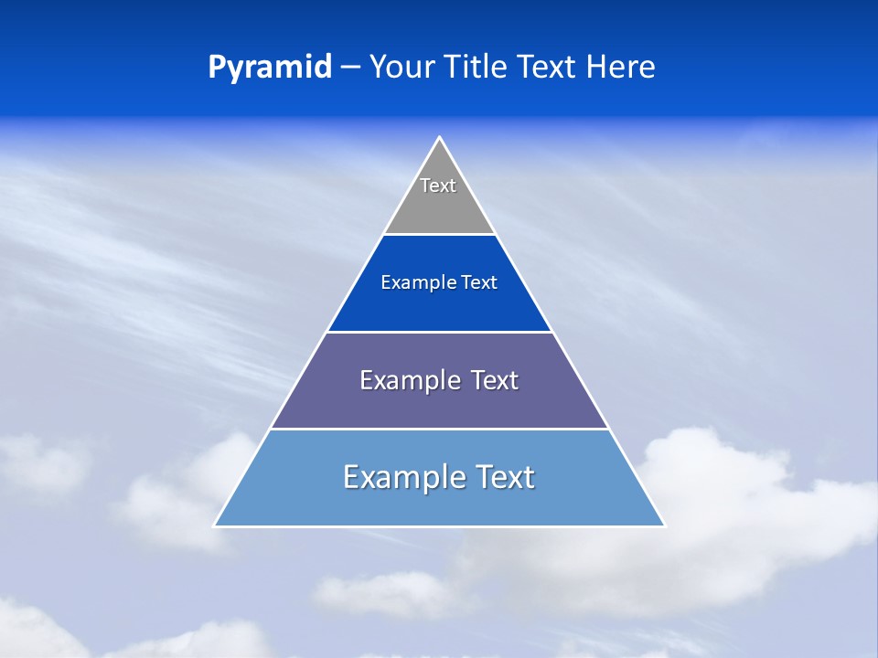 A Blue Sky With Clouds And A Plane In The Sky PowerPoint Template