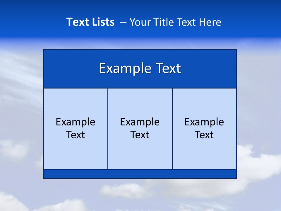 A Blue Sky With Clouds And A Plane In The Sky PowerPoint Template