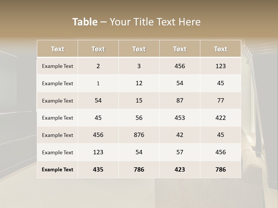 A Living Room With A Large Screen On The Wall PowerPoint Template