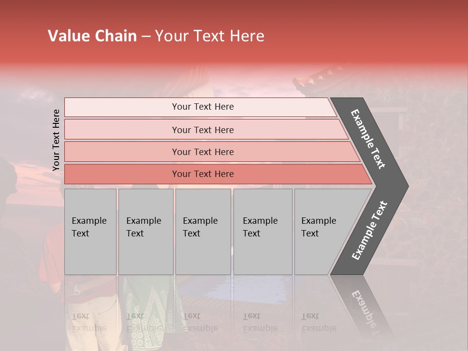 A Couple Of People Standing Next To A Building PowerPoint Template