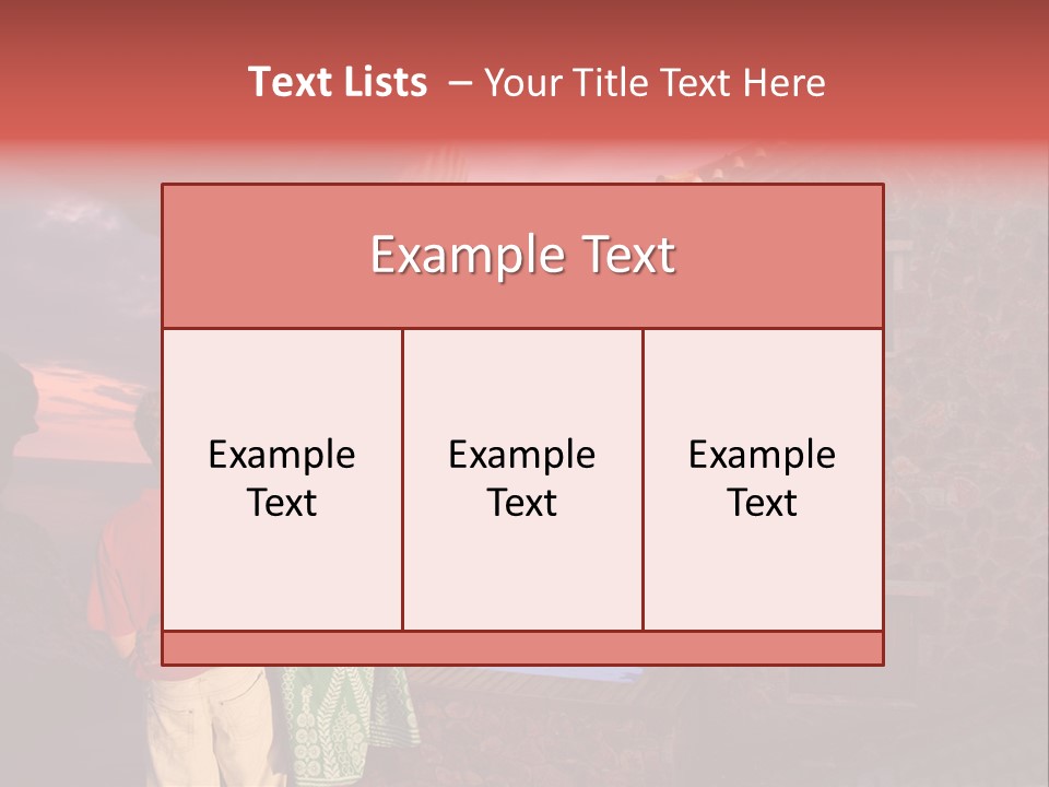 A Couple Of People Standing Next To A Building PowerPoint Template