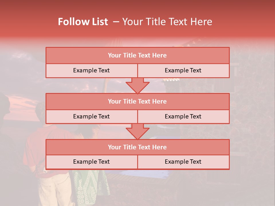 A Couple Of People Standing Next To A Building PowerPoint Template