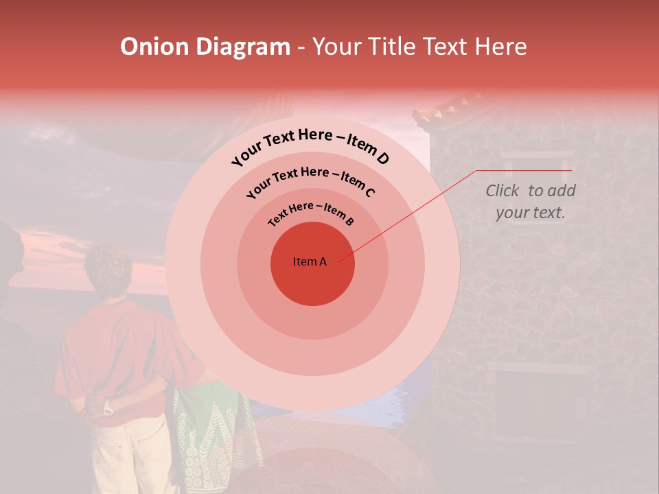 A Couple Of People Standing Next To A Building PowerPoint Template