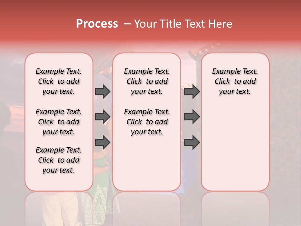 A Couple Of People Standing Next To A Building PowerPoint Template