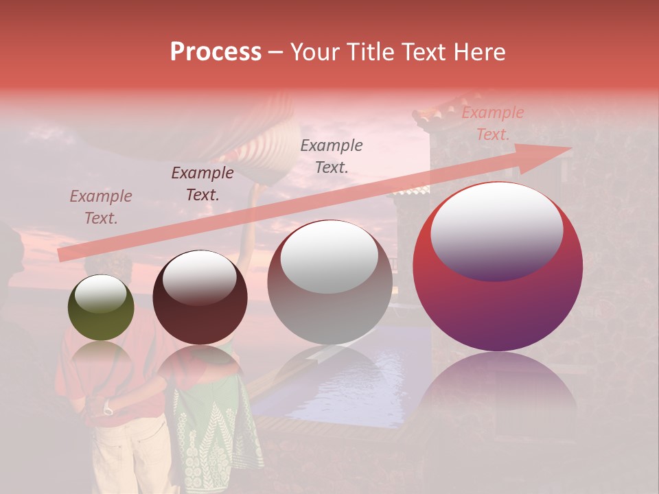 A Couple Of People Standing Next To A Building PowerPoint Template