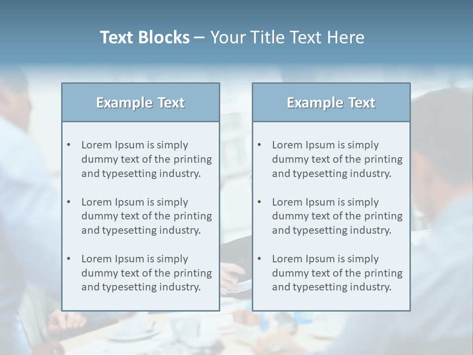 A Group Of Business People Sitting Around A Table PowerPoint Template