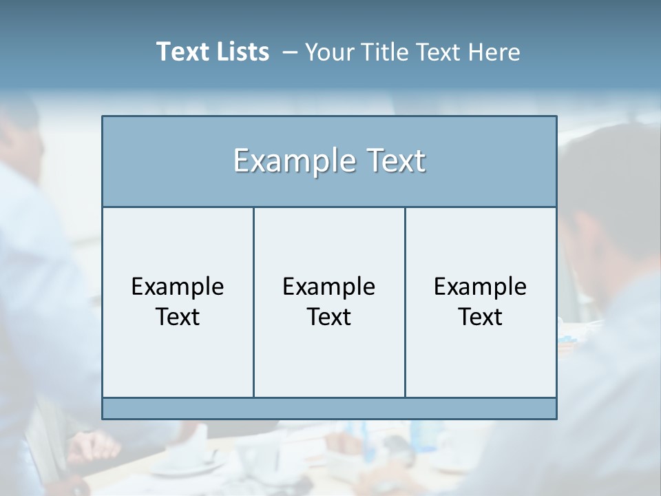 A Group Of Business People Sitting Around A Table PowerPoint Template