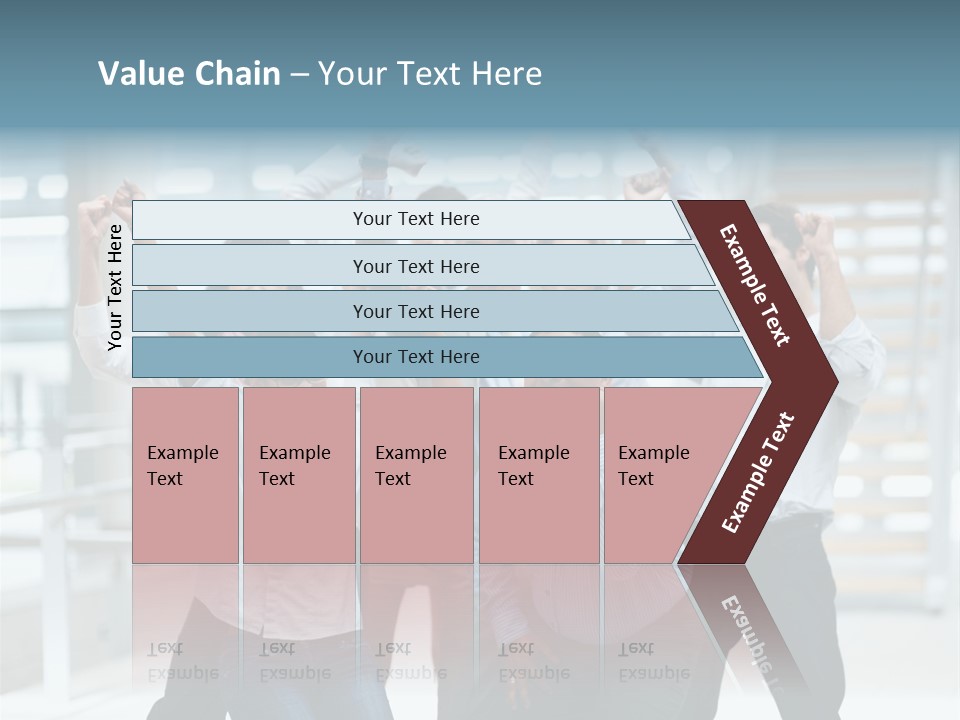 A Group Of People With Their Arms In The Air PowerPoint Template