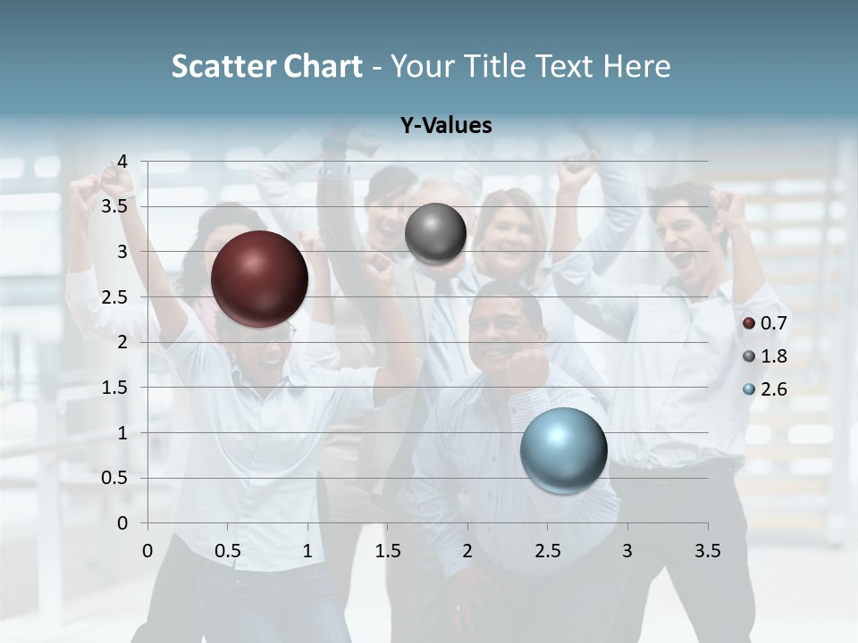 A Group Of People With Their Arms In The Air PowerPoint Template