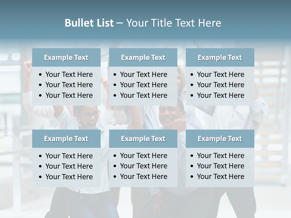 A Group Of People With Their Arms In The Air PowerPoint Template