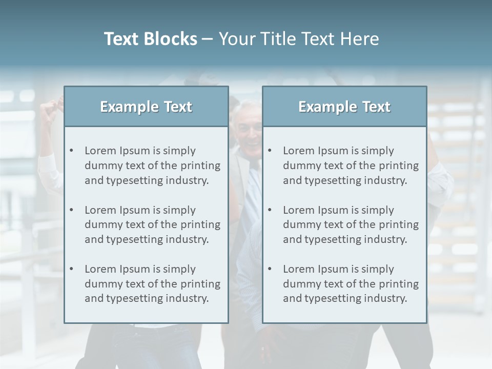 A Group Of People With Their Arms In The Air PowerPoint Template