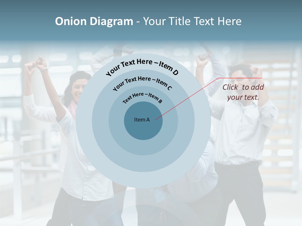 A Group Of People With Their Arms In The Air PowerPoint Template