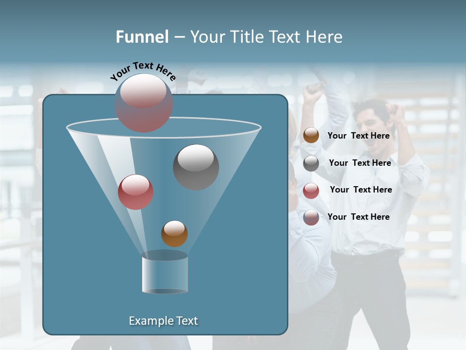 A Group Of People With Their Arms In The Air PowerPoint Template