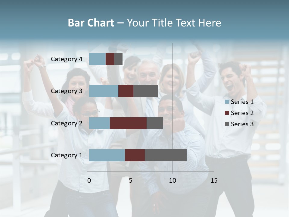 A Group Of People With Their Arms In The Air PowerPoint Template