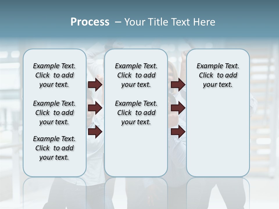 A Group Of People With Their Arms In The Air PowerPoint Template