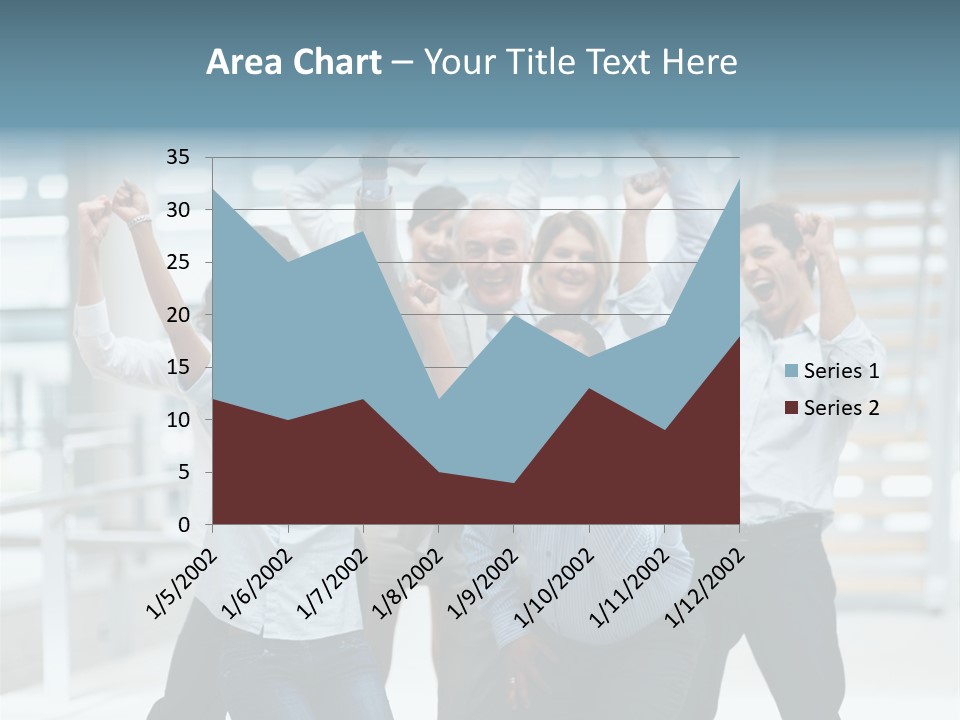 A Group Of People With Their Arms In The Air PowerPoint Template