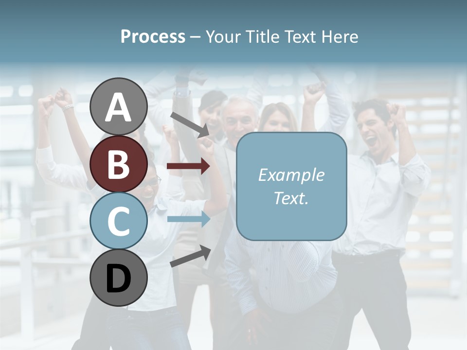 A Group Of People With Their Arms In The Air PowerPoint Template