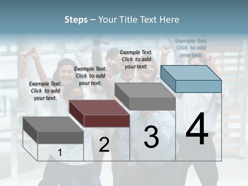 A Group Of People With Their Arms In The Air PowerPoint Template