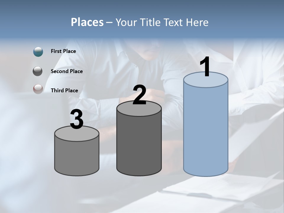 A Man And A Woman Sitting At A Table Looking At A Computer Screen PowerPoint Template