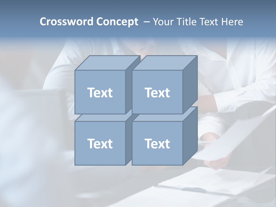 A Man And A Woman Sitting At A Table Looking At A Computer Screen PowerPoint Template