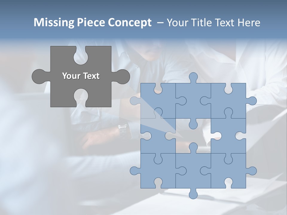 A Man And A Woman Sitting At A Table Looking At A Computer Screen PowerPoint Template