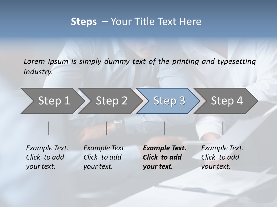 A Man And A Woman Sitting At A Table Looking At A Computer Screen PowerPoint Template