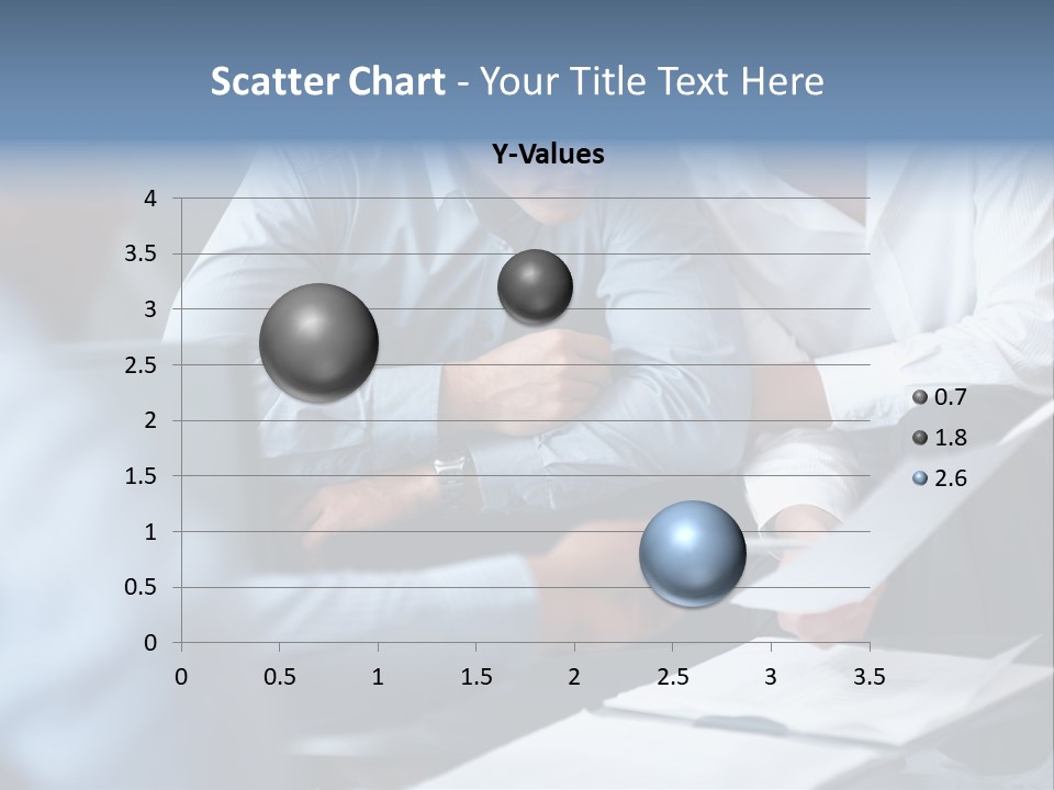A Man And A Woman Sitting At A Table Looking At A Computer Screen PowerPoint Template