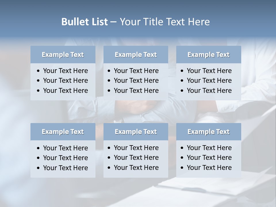 A Man And A Woman Sitting At A Table Looking At A Computer Screen PowerPoint Template