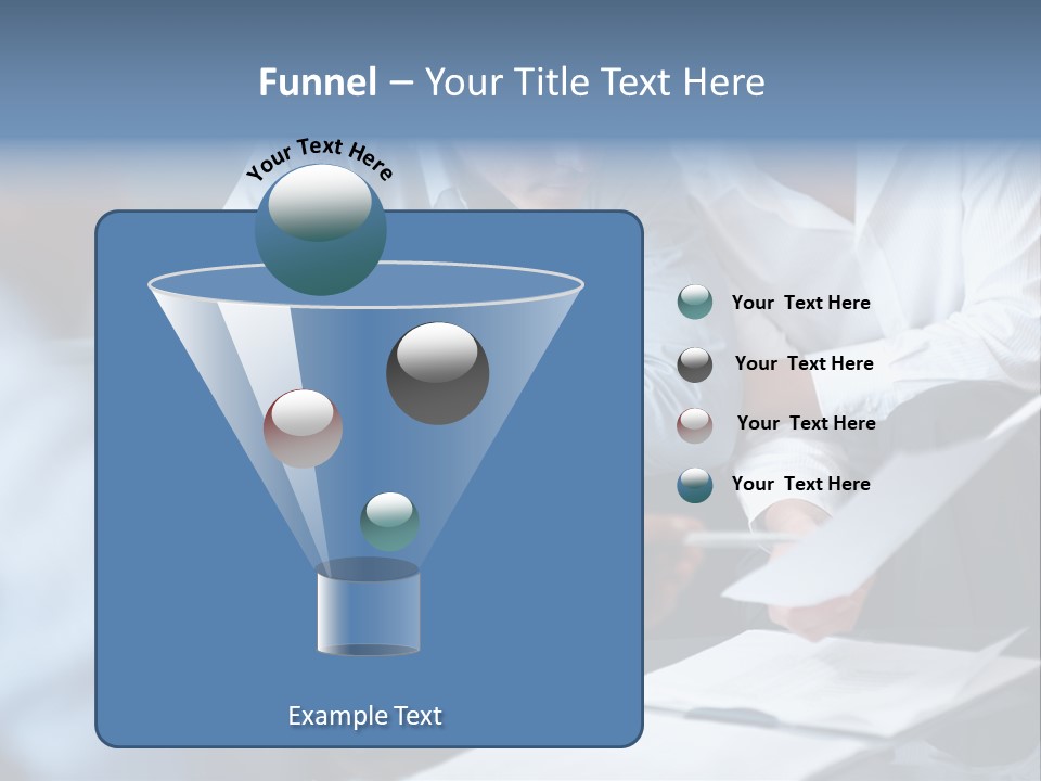 A Man And A Woman Sitting At A Table Looking At A Computer Screen PowerPoint Template