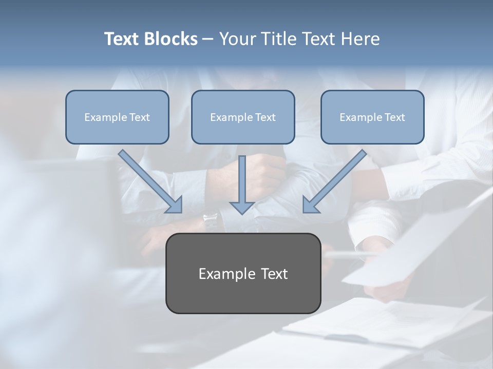 A Man And A Woman Sitting At A Table Looking At A Computer Screen PowerPoint Template