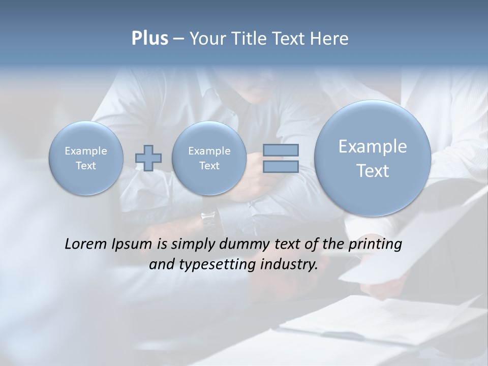 A Man And A Woman Sitting At A Table Looking At A Computer Screen PowerPoint Template