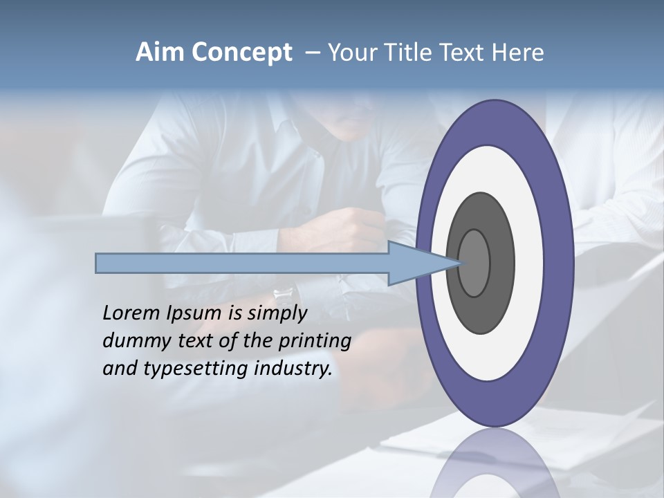A Man And A Woman Sitting At A Table Looking At A Computer Screen PowerPoint Template