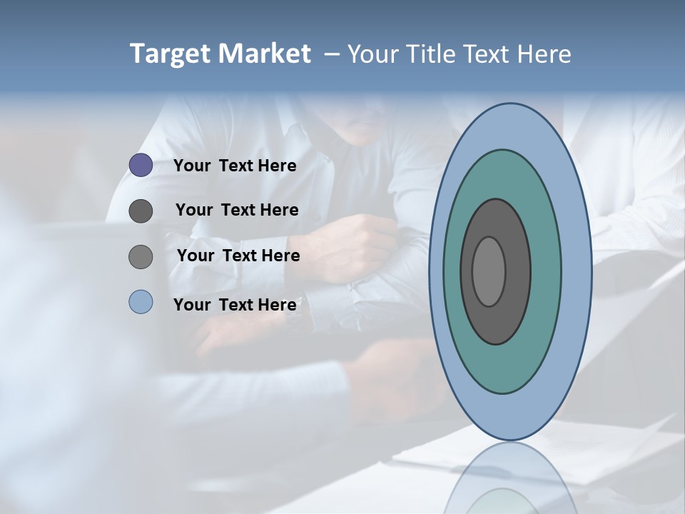 A Man And A Woman Sitting At A Table Looking At A Computer Screen PowerPoint Template